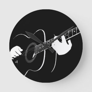 gitaar ronde klok