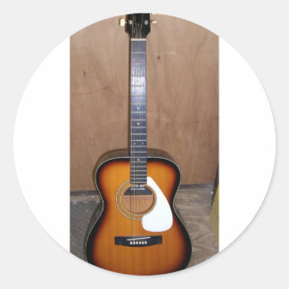 gitaar ronde sticker