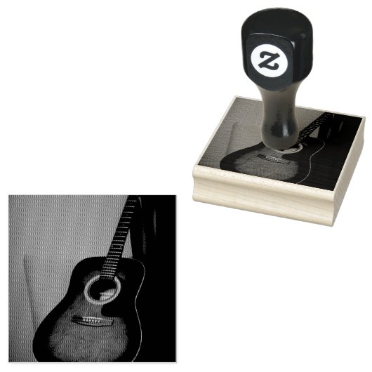  gitaar 	rubberstempel (Gestempeld)