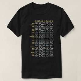 Gitaar Schalen Voor en Achter T-shirt