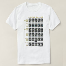 Gitaar Schalen Voor en Achter T-shirt