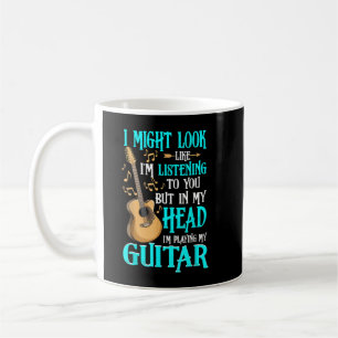 Gitaar Shirt Grappig Ik Lijk Wel Te Luisteren Koffiemok