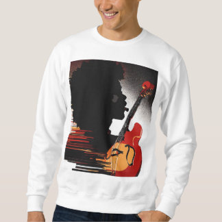  Gitaar Silhouette Sweatshirt - Muziekliefhebber
