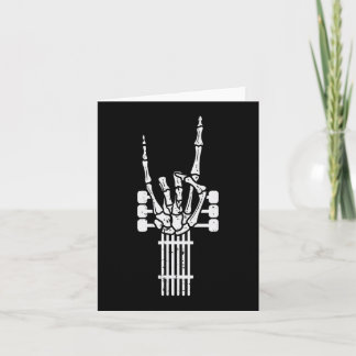 Gitaar Skelet Rock n Roll Rocker Bord Punk Hallo Kaart