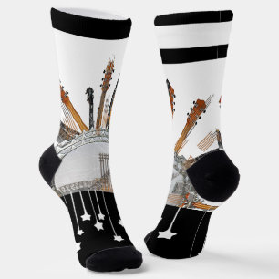 GITAAR SNAREN IN DE ZON SOKKEN