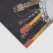 GITAAR SNAREN IN DE ZON TISSUEPAPIER (Detail)