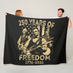 Gitaar spelen 4 juli 250ste verjaardag fleece deken