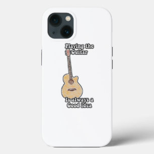 Gitaar spelen is altijd een goed idee. vintage iPhone 13 hoesje