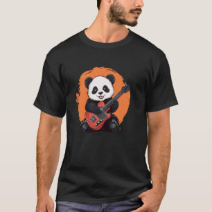 Gitaar spelende panda t-shirt