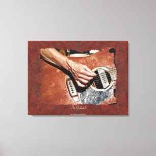 Gitaar-speler Muziek-liefhebber Wall Art Canvas Afdruk