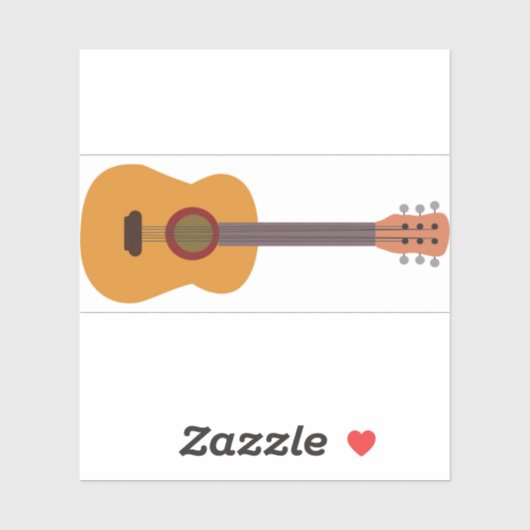 gitaar sticker (Vel)