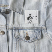 gitaar vierkante button 5,1 cm (In situ)