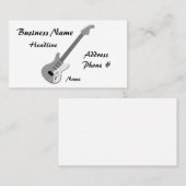 gitaar, Visitekaartje (Voorkant / Achterkant)