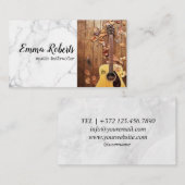 Gitaar | Visitekaartje muziekinstructeur (Voorkant / Achterkant)