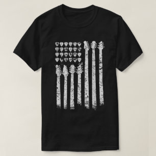 Gitaar Vlag Plectra Muziek Kunst T-shirt