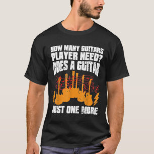 gitaar voor mannen gitaarspeler voor gitarist N T-shirt