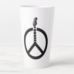 Gitaar Vredesteken Latte Mok