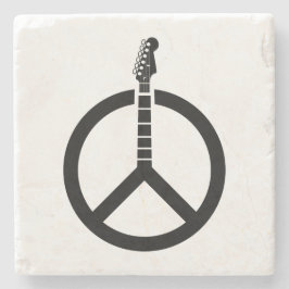 Gitaar Vredesteken Stenen Onderzetter