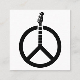 Gitaar Vredesteken Vierkante Visitekaartje