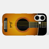 Gitaarachtergrond textuur Case-Mate iPhone case (Achterkant (horizontaal))