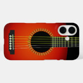 Gitaarachtergrond textuur Case-Mate iPhone case (Achterkant (horizontaal))