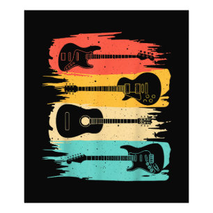  gitaargeschenk voor mannen Muziekband Guita Foto Afdruk