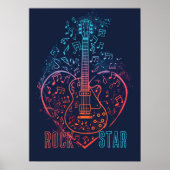 Gitaarhart Poster (Voorkant)