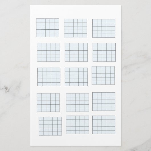 Gitaarkoordpapier Briefpapier (Voorkant)