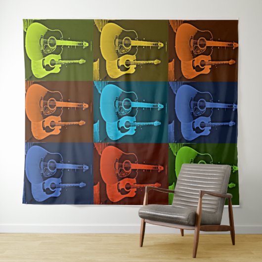 gitaarkunst wandkleed (In Situ (horizontaal))