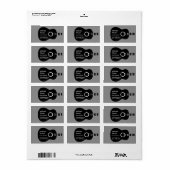 gitaarlessen etiket (Full Sheet)