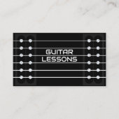 Gitaarlessen muziekleraar Gitarist Instructeur Visitekaartje (Voorkant)