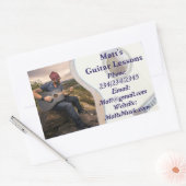 Gitaarlessen Promotionele Stickers (Envelop)
