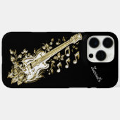 Gitaarmuziek straalt pure schittering uit Case-Mate iPhone case (Achterkant (horizontaal))