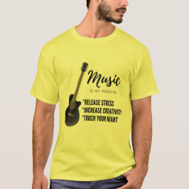 gitaarmuziek t-shirt