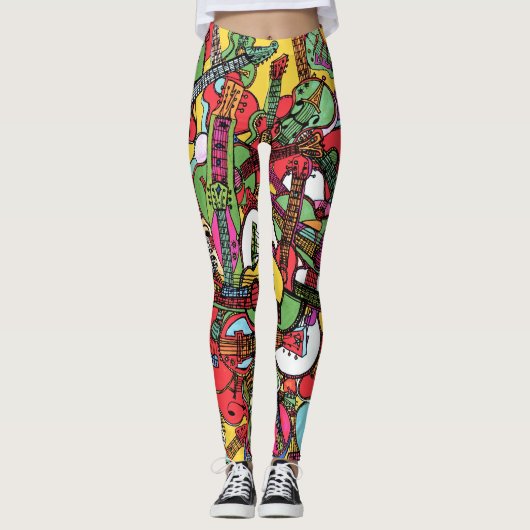 gitaarpartij leggings (Voorkant)