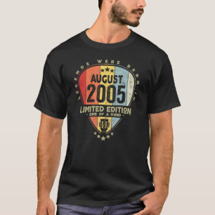 Gitaarpick Legends werden geboren in augustus 2005 T-shirt