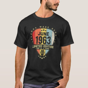 Gitaarpick Legends werden geboren in juni 1963 Git T-shirt