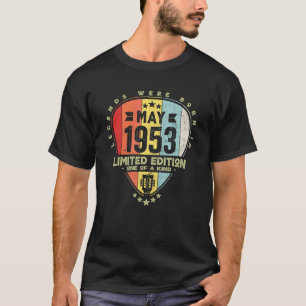 Gitaarpick Legends werden geboren in mei 1953 Gita T-shirt