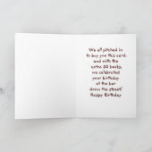 Gitaarsnaren Happy Birthday Kaart (Binnen)