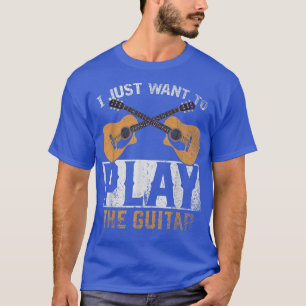 Gitaarspeler Ik Wil Net Gitaar Spelen Grappig T-shirt