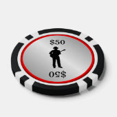 gitaarspeler pokerchips (Enkel)