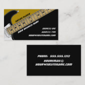 gitaarspeler visitekaartje (Voorkant / Achterkant)