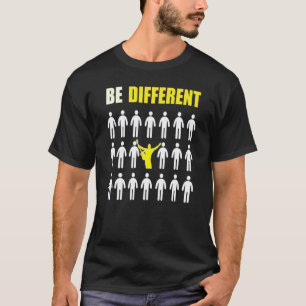 Gitaarspeler Wees Anders Inspiratie T-shirt