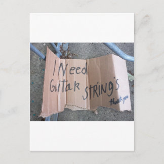 gitaarstrengen briefkaart