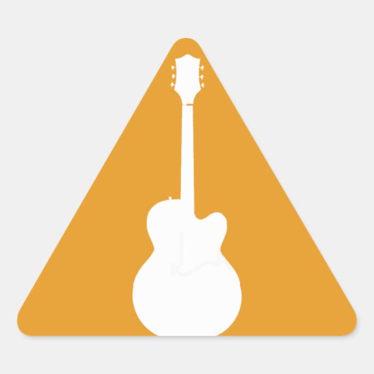 gitaarvector driehoek sticker (Voorkant)