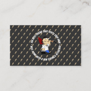 Gitaarwinkel Luthier Sales Custom Repair Service Visitekaartje