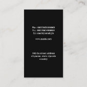 gitaarzwart geweldige visitekaartje (Achterkant)