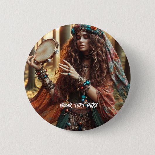 Gitana Ronde Button 5,7 Cm (Voorkant)