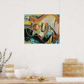 Gitardruk Poster (Keuken)