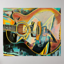 Gitardruk Poster